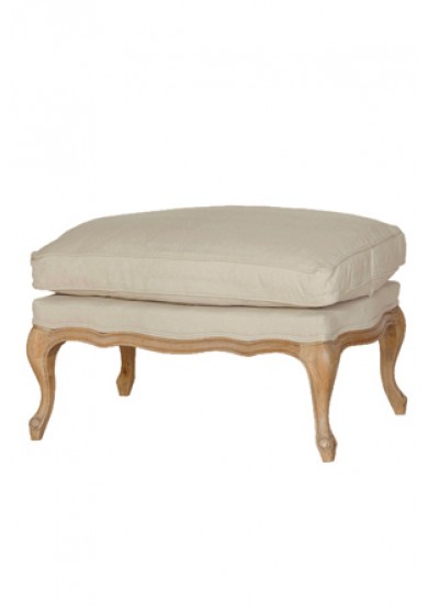 Casa Louisa Bergere Foot Stool / Ottoman *Solid Oak* 